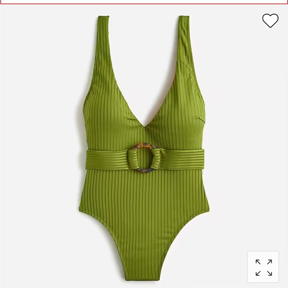 NWT J Crew Belted One Piece Swimsuit